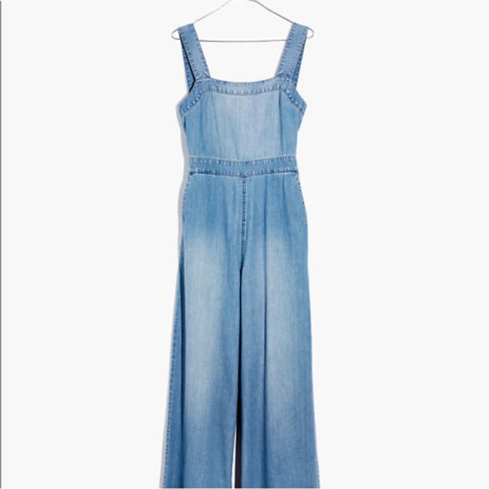 Madewell Light Blue Denim Jumpsuit